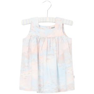 "Wheat" Cotton blend baby girl's dress